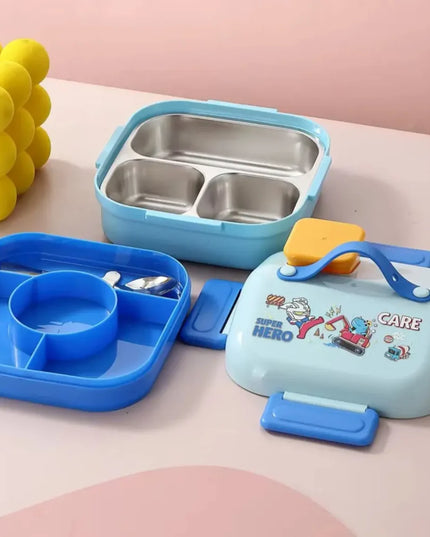 Stainless Steel Double Compartment Lunch Box