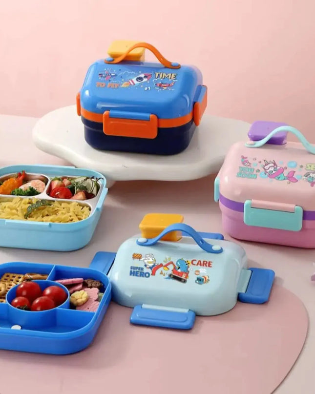 Stainless Steel Double Compartment Lunch Box