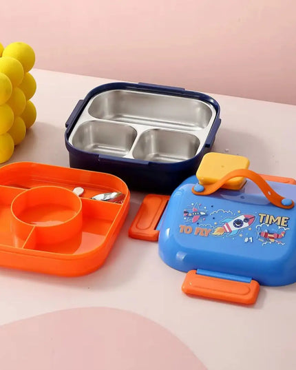 Stainless Steel Double Compartment Lunch Box