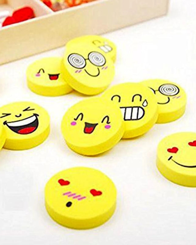 Round Smiley Eraser (Pack of 12)