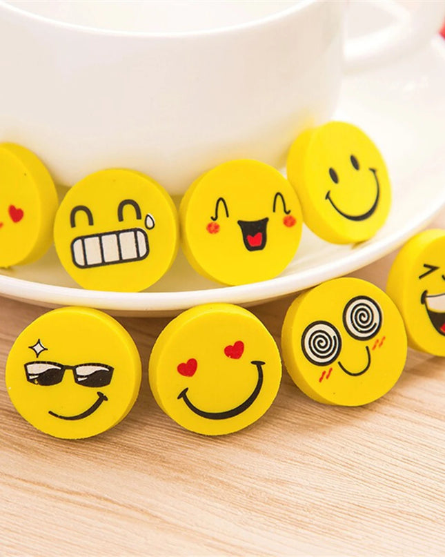 Round Smiley Eraser (Pack of 12)
