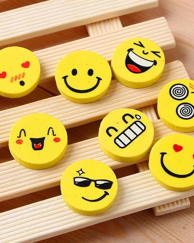 Round Smiley Eraser (Pack of 12)