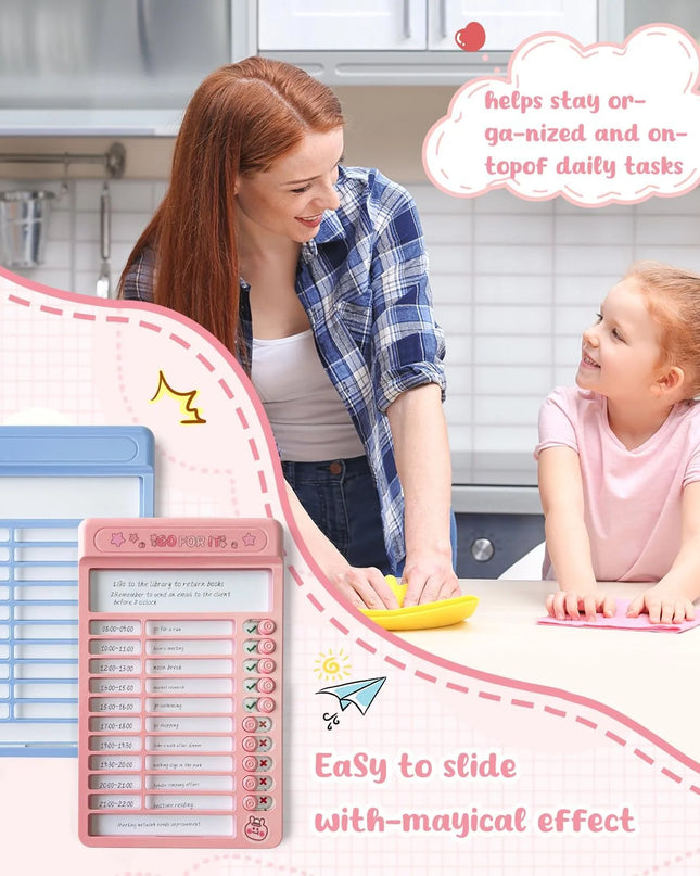Daily Task Planner & Creative Checklist Board for Home