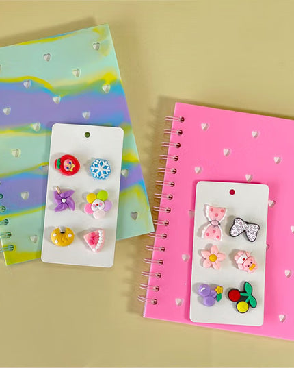 Kiddon Silicone Cover Notebook With Charms - Assorted - Single Piece