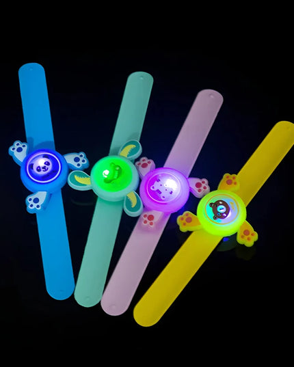 Cartoon Design LED Light Wristband Spinner (Pack of 2)