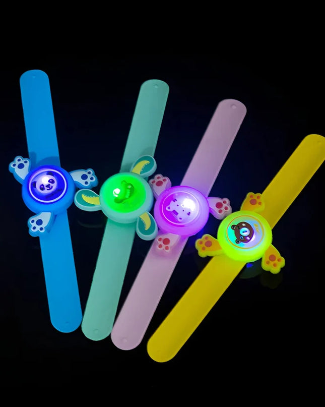 Cartoon Design LED Light Wristband Spinner (Pack of 2)