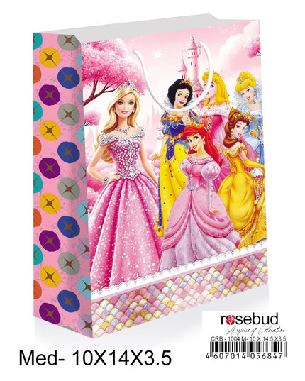 Princess Medium Paper Carry Bags (Pack of 12)
