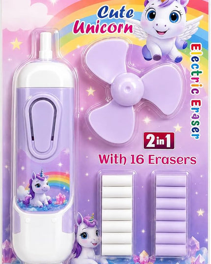 Electric Eraser With Mini Fan