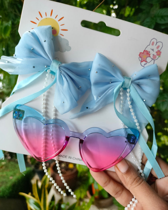 Kiddon Colourful Goggles With  Bow Set