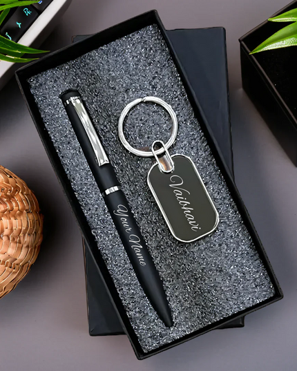Personalized Pen & Keychain Set- Corporate Gift