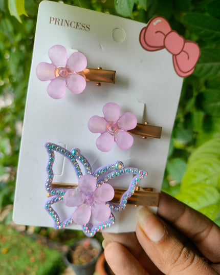 Kiddon Butterfly and Flower Clips