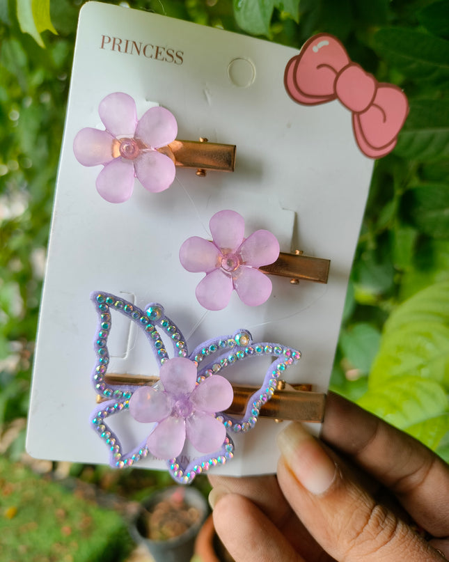 Kiddon Butterfly and Flower Clips
