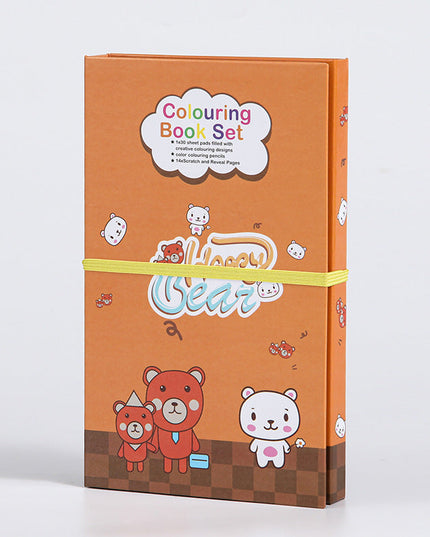 Kid's Coloring & Scratch Art Book Set