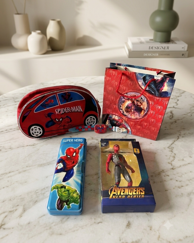 Kiddon Spiderman Theme Rakhi  Hamper