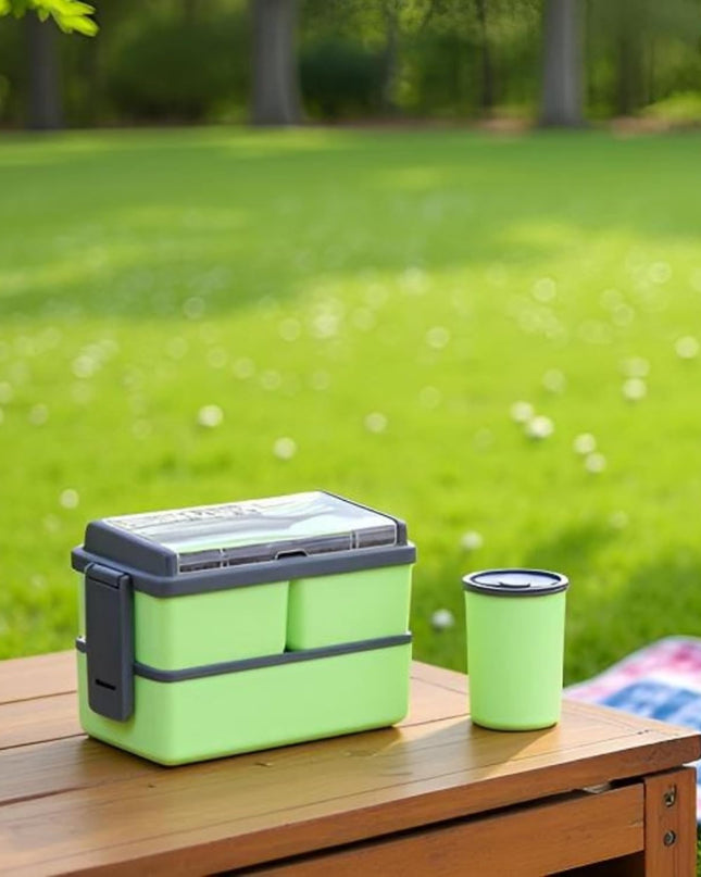 Double Decker Plastic Lunch Box