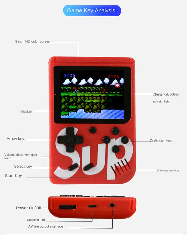 SUP 400-In-1 Retro Game Console - Play Anytime,Anywhere