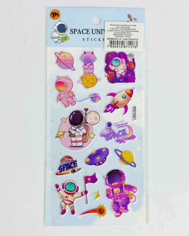 Kiddon Space Sticker Sheet (Pack of 5)