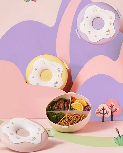 Cute Donut -Shaped Lunch Box