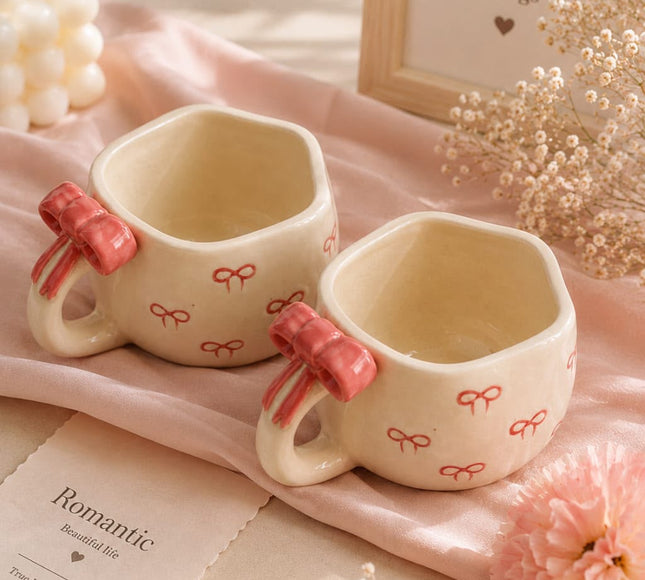 🎀Pink Bow Ceramic Mug🎀