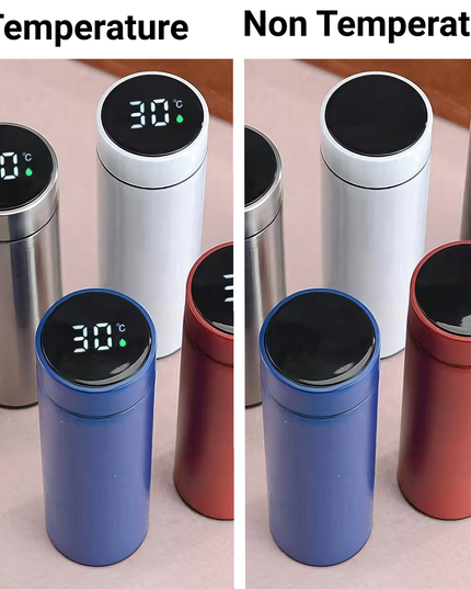 Led Temperature Display Vacuum Insulated Multicolor Water Bottle (1154)