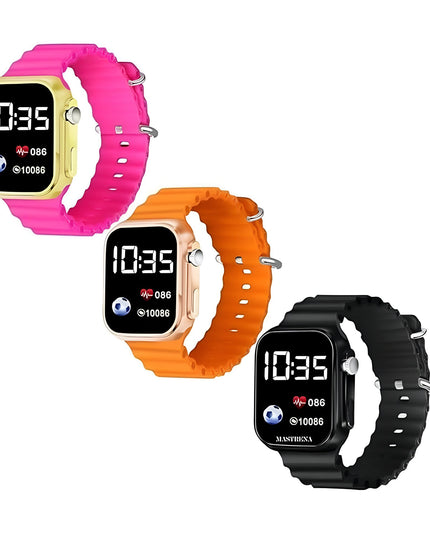 Square Led Digital Wrist Watch