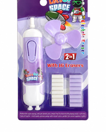 Electric Eraser With Mini Fan