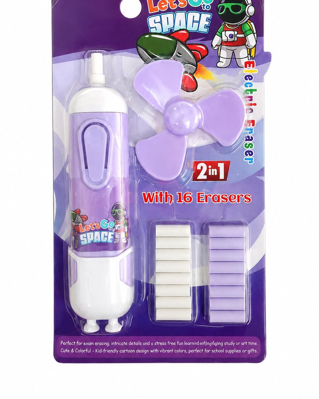 Electric Eraser With Mini Fan