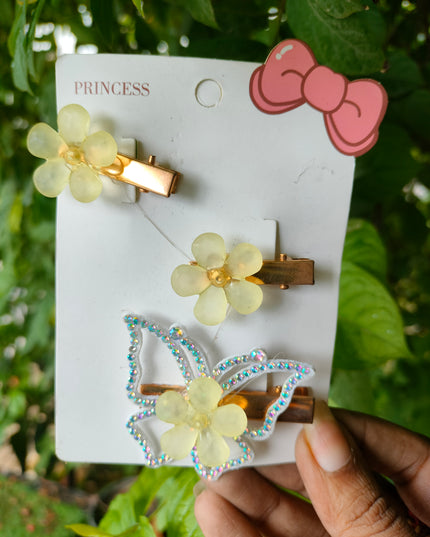 Kiddon Butterfly and Flower Clips