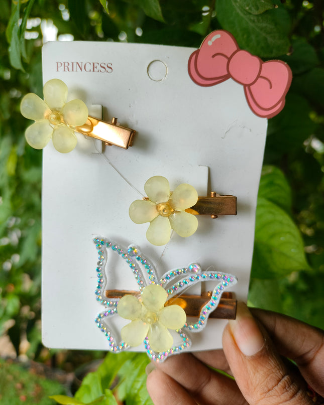 Kiddon Butterfly and Flower Clips