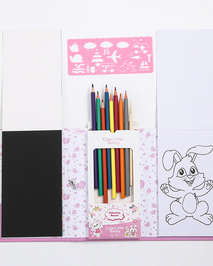 Kid's Coloring & Scratch Art Book Set