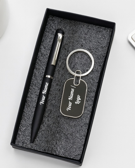 Personalized Pen & Keychain Set- Corporate Gift