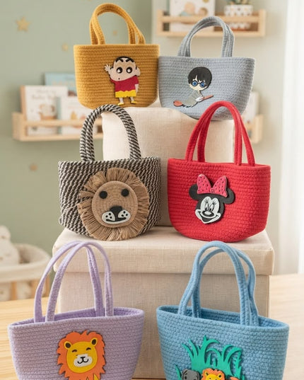 Premium Jute Basket With Handle (7*7Inch)