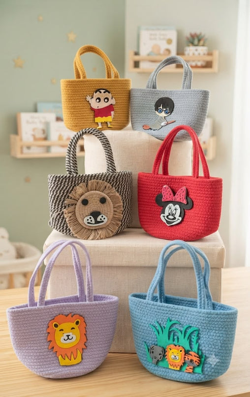 Premium Jute Basket With Handle (7*7Inch)