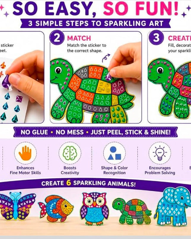 Kiddon sparkle  Mosaic Art Kit -