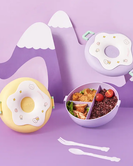 Cute Donut -Shaped Lunch Box