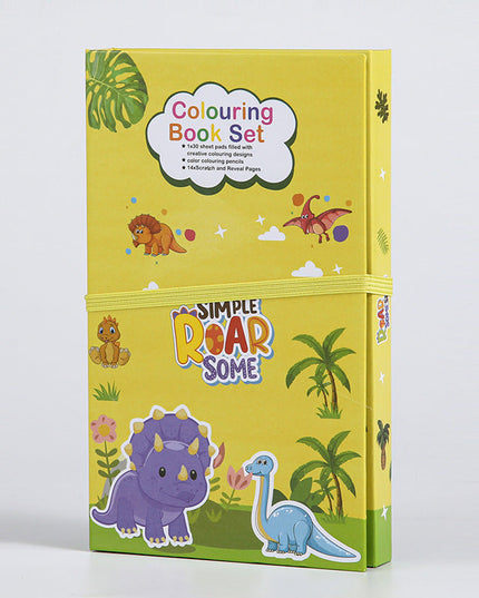 Kid's Coloring & Scratch Art Book Set