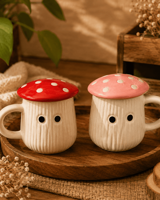 Kiddon Mushroom Mug With Lid
