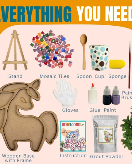 Kiddon Mosaic Art Kit - Unicorn