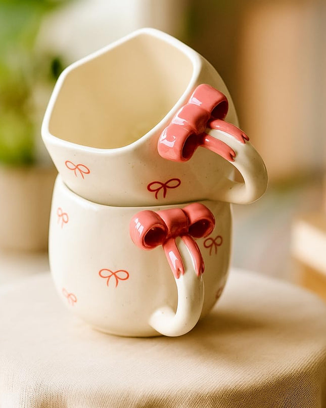 🎀Pink Bow Ceramic Mug🎀