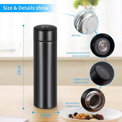 Led Temperature Display Vacuum Insulated  Water Bottle (1154)
