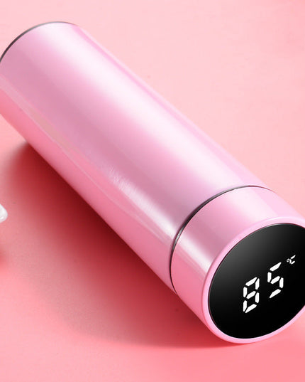 Led Temperature Display Vacuum Insulated Multicolor Water Bottle (1154)