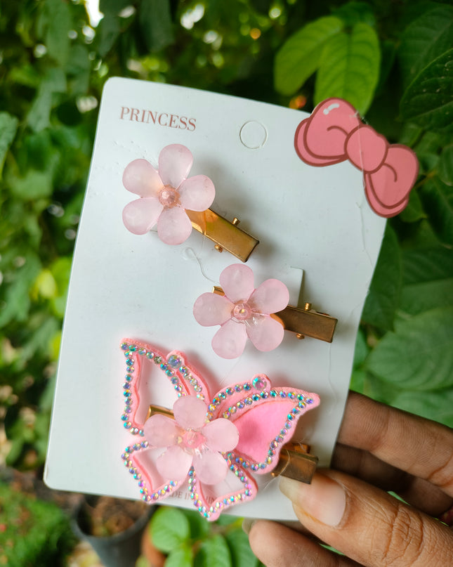 Kiddon Butterfly and Flower Clips