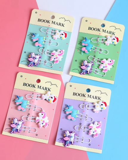 Smart Study Paperclip Bookmarks - Set Of 4 Assorted Themes