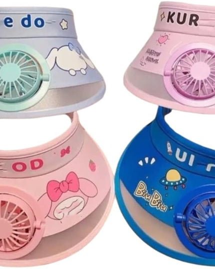 Kiddon Cotton SANRIO CAP WITH FAN - KUROMI & MY MELODY DESIGN