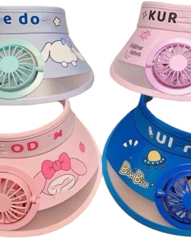 Kiddon Cotton SANRIO CAP WITH FAN - KUROMI & MY MELODY DESIGN