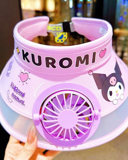 Kiddon Cotton SANRIO CAP WITH FAN - KUROMI & MY MELODY DESIGN