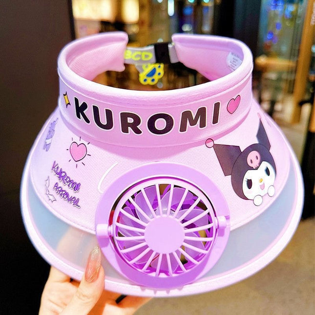 Kiddon Cotton SANRIO CAP WITH FAN - KUROMI & MY MELODY DESIGN