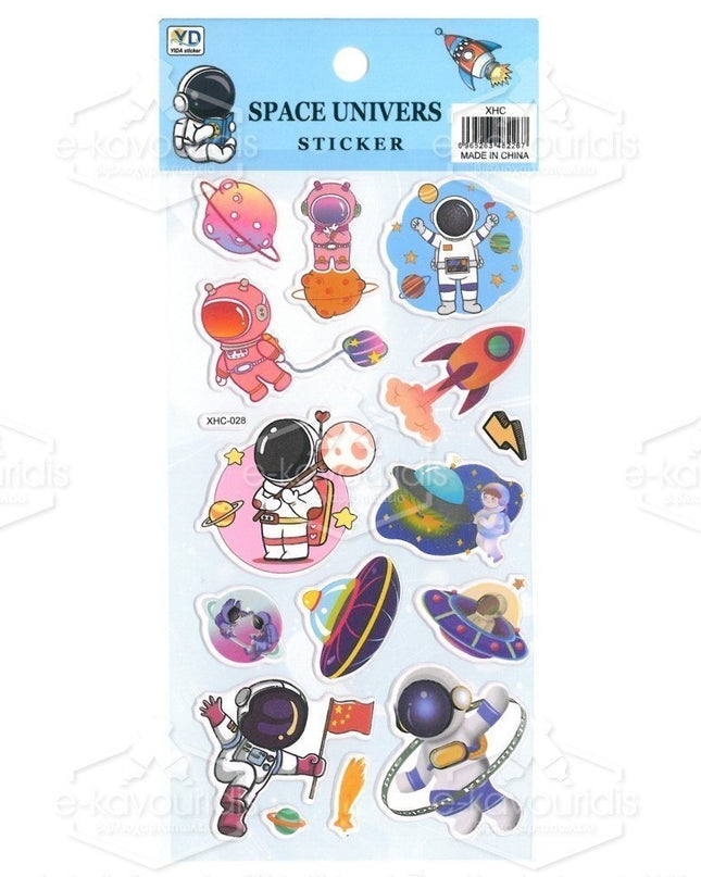 Kiddon Space Sticker Sheet (Pack of 5)