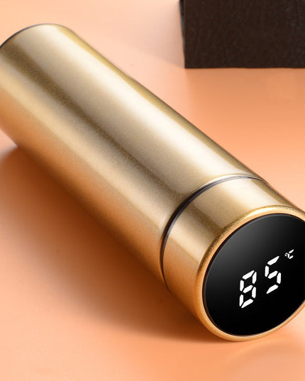 Led Temperature Display Vacuum Insulated Multicolor Water Bottle (1154)