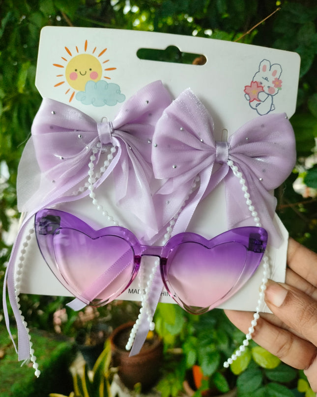 Kiddon Colourful Goggles With  Bow Set